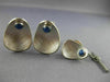 LARGE 2.20CT AAA STAR SAPPHIRE 14KT WHITE GOLD HANDCRAFTED CUFF LINK PIN SET