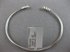 .49CT DIAMOND 18KT WHITE GOLD ROUND GRADUATING JOURNEY FLEXIBLE BANGLE BRACELET