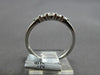 ESTATE .27CT DIAMOND 18KT WHITE GOLD 5 STONE GRADUATING WEDDING ANNIVERSARY RING