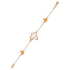 5.51CT DIAMOND & AAA MOTHER OF PEARL 18K ROSE GOLD 3D BUTTERFLY LOVE BRACELET