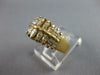 ESTATE WIDE .85CT DIAMOND 14KT YELLOW GOLD 3D MARQUISE PYRAMID ANNIVERSARY RING