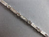 .65CT DIAMOND 14K WHITE GOLD 3D ROUND MULTI BAR BY THE YARD LOVE TENNIS BRACELET