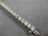ESTATE 7.30CT DIAMOND 14KT WHITE GOLD 3D CLASSIC FOUR PRONG TENNIS BRACELET