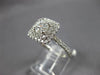 WIDE 1.20CT DIAMOND 14K WHITE GOLD 3D CLASSIC DOUBLE HALO SQUARE ENGAGEMENT RING