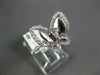 ESTATE .39CT DIAMOND 14KT WHITE GOLD 3D BUTTERFLY FUN LOVE RING