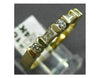 ESTATE .40CT BAGUETTE & ROUND DIAMOND 14K YELLOW GOLD 3D ANNIVERSARY RING 10077
