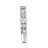 WIDE 1.79CT DIAMOND 18KT WHITE GOLD ROUND SEMI ETERNITY WEDDING ANNIVERSARY RING