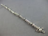 .75CT DIAMOND 14KT WHITE GOLD ROUND ETOILE FILIGREE SQUARE FUN TENNIS BRACELET
