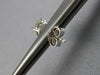 ESTATE LARGE 1.42CT DIAMOND 14K WHITE GOLD ROUND 4 PRONG SOLITAIRE STUD EARRINGS