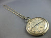 ANTIQUE LARGE ART DECO 14KT YELLOW GOLD ILLINOIS POCKET WATCH WITH CHAIN #27742