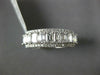 WIDE 3.75CT DIAMOND 18KT WHITE GOLD ROUND & BAGUETTE ETERNITY ANNIVERSARY RING