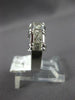 ESTATE 1.0CT DIAMOND 18K WHITE GOLD PRINCESS & BAGUETTE WEDDING ANNIVERSARY RING