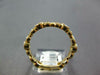 ESTATE .36CT DIAMOND 14K YELLOW GOLD FILIGREE SIZEABLE ETERNITY ANNIVERSARY RING