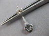 .23CT DIAMOND 18KT WHITE GOLD OPEN FLOWER PAST PRESENT FUTURE HANGING EARRINGS