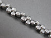 ESTATE LARGE 4.0CT DIAMOND 14KT WHITE GOLD ROUND BEZEL FUN LOVE TENNIS BRACELET