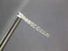 ESTATE LARGE 1.16CT DIAMOND 14KT WHITE GOLD 3D INSIDE OUT HOOP HANGING EARRINGS