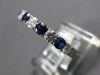 .62CT DIAMOND & AAA SAPPHIRE 18KT WHITE GOLD 3mm SEMI ETERNITY ANNIVERSARY RING