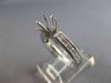 .60CT DIAMOND 14KT WHITE GOLD SIX PRONG CHANNEL SEMI MOUNT ENGAGEMENT RING 28073