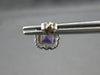 1.67CT DIAMOND & AAA AMETHYST 14KT WHITE GOLD CUSHION & ROUND HALO STUD EARRINGS