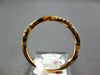 ESTATE .13CT DIAMOND 18KT ROSE GOLD 3D MATTE & SHINY ROPE SEMI ETERNITY FUN RING