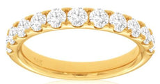 1.2CT DIAMOND 14KT YELLOW GOLD ROUND COMFORT FIT UNISEX WEDDING ANNIVERSARY RING