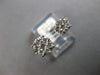 ESTATE .50CT DIAMOND 14KT WHITE GOLD 3D CLASSIC DOUBLE FLOWER TENSION FUN RING