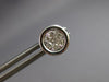 ESTATE .28CT DIAMOND 14KT WHITE GOLD ROUND INVISIBLE BEZEL CLUSTER STUD EARRINGS