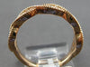 ESTATE .43CT DIAMOND 14KT ROSE GOLD 3D ROUND CLASSIC INFINITY LOVE RING
