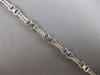 ESTATE LONG 2.60CT DIAMOND 14KT WHITE GOLD ROUND CHANNEL X LOVE TENNIS BRACELET