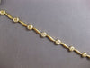 CLASSIC 14KT WHITE & YELLOW GOLD 3D MULTI CIRCULAR DIAMOND CUT WAVE FUN BRACELET