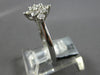 ESTATE .55CT DIAMOND 18KT WHITE GOLD 3D CLASSIC STAR FLOWER FUN LOVE RING
