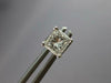 ESTATE 1.26CT DIAMOND 14KT WHITE GOLD PRINCESS SOLITAIRE STUD SCREWBACK EARRINGS