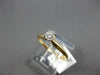 ESTATE .20CT DIAMOND 14KT 2 TONE GOLD ROUND SOLITAIRE 4 PRONG ENGAGEMENT RING
