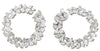 12.9CT DIAMOND 18KT WHITE GOLD 3D MARQUISE SHAPE & ROUND FLOWER HANGING EARRINGS