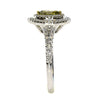 .96CT WHITE & FANCY YELLOW DIAMOND 18KT 2 TONE GOLD 3D MARQUISE ENGAGEMENT RING
