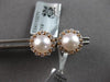 .47CT DIAMOND & AAA SOUTH SEA PEARL 18KT ROSE AND 14KT YELLOW GOLD STUD EARRINGS