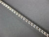 ESTATE 3.02CT DIAMOND 14KT WHITE GOLD 3D ROUND CLASSIC 4 PRONG TENNIS BRACELET