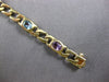 ESTATE 5.8CT AAA MULTI GEM 14KT YELLOW GOLD 3D GENEVE QUARTZ OVAL LADY'S WATCH