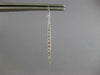LONG .59CT DIAMOND 14KT WHITE GOLD 3D ELONGATED GRADUATING BAR HANGING EARRINGS