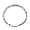 ESTATE .16CT DIAMOND 18KT WHITE GOLD CLASSIC 2MM SEMI ETERNITY ANNIVERSARY RING