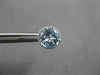 2.25CT DIAMOND & AAA BLUE TOPAZ 14KT WHITE GOLD ROUND CLASSIC HALO STUD EARRINGS