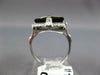 ANTIQUE LARGE .07CT ART DECO OLD MINE DIAMOND & ONYX 14KT WHITE GOLD RING #26432