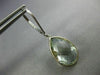 6.0CT AAA GREEN AMETHYST 14KT WHITE GOLD PEAR SHAPE LEVER BACK HANGING EARRINGS