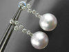 LARGE 1.05CT DIAMOND & AAA SOUTH SEA PEARLS 18KT WHITE GOLD 3D HANGING EARRINGS