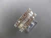 LARGE 3.52CT DIAMOND 18KT WHITE GOLD ROUND & BAGUETTE CLASSIC ANNIVERSARY RING