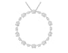 ESTATE .25CT DIAMOND 14KT WHITE GOLD BY THE YARD CIRCLE OF LIFE FLOATING PENDANT