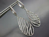 ESTATE 2.10CT DIAMOND 18KT WHITE GOLD 3D CLASSIC MULTI LEAF HANGING EARRINGS