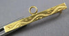 ANTIQUE CLASSIC 14KT YELLOW GOLD 3D FILIGREE BAR CHARM BABY PIN #27403