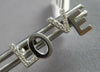 ESTATE .06CT DIAMOND 14KT WHITE GOLD 3D CLASSIC LOVE STUD EARRINGS