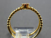 ESTATE .18CT DIAMOND & AAA RUBY 18KT YELLOW GOLD 3D CLASSIC DOUBLE BAND FUN RING